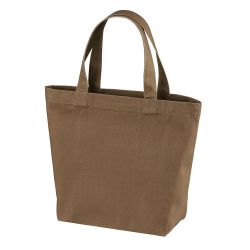 厚手コットンレギュラーバッグ(S) ダークキャメル