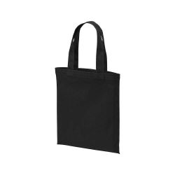 厚手コットンレギュラーフラットトート(M) ブラック