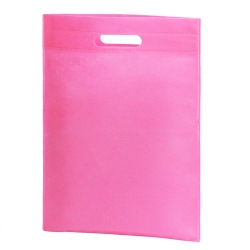 コロリドA4サイズ不織布小判抜きバッグ熱溶着品 ピンク