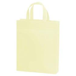 コロリド不織布スクエアトート(縦長)熱溶着品 アイボリー
