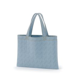 日本製デニムフラットトート(320) ブルー