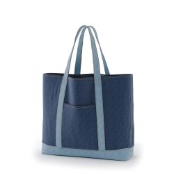 日本製デニムクラシックトート(550) ネイビー×ブルー