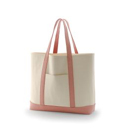 8号帆布クラシックトート(550) ナチュラル×ピーチ