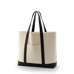 8号帆布クラシックトート(550) ナチュラル×ブラック