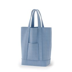8号帆布クラシックトート縦長(370) アッシュブルー