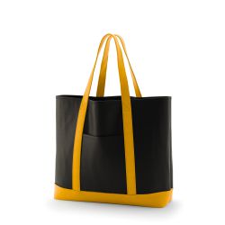 8号帆布クラシックトート(550) ブラック×マスタード