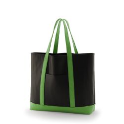 8号帆布クラシックトート(550) ブラック×ライトグリーン