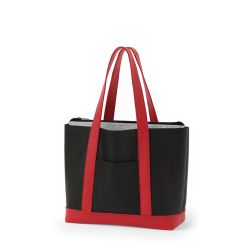 8号帆布3WAYクラシック保冷トート(440) ブラック×レッド
