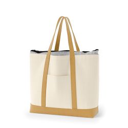 8号帆布3WAYクラシック保冷トート(600) ナチュラル×ミルクティ