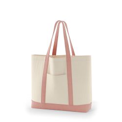 8号帆布クラシックトート2(550) ナチュラル×ピーチ