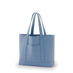 8号帆布クラシックトート(三角マチ仕様)(490) アッシュブルー