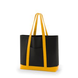 8号帆布クラシックトート2(550) ブラック×マスタード