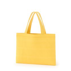 8号帆布フラットトート開口部別布(320) イエロー