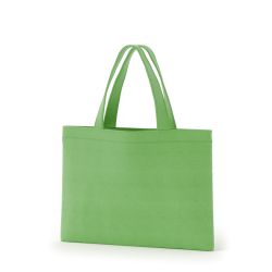 8号帆布フラットトート開口部別布(320) ライトグリーン