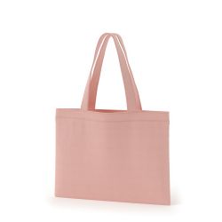 8号帆布フラットトート開口部別布(380) ピーチ