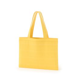 8号帆布フラットトート開口部別布(380) イエロー