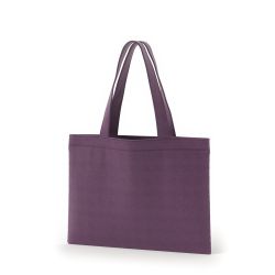 8号帆布フラットトート開口部別布(380) ダークパープル