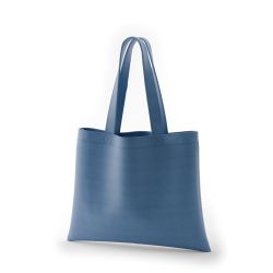 8号帆布フラットトート(410) アッシュブルー