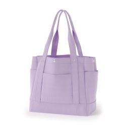 8号帆布角底マルチポケットトート(350) ラベンダー