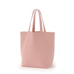 8号帆布船底トート開口部別布(440) ピーチ