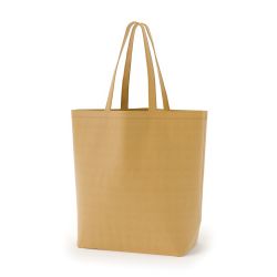 8号帆布船底トート開口部別布(540) ミルクティ