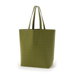8号帆布船底トート開口部別布(540) カーキ