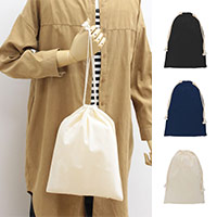 コロリドコットン巾着(L)