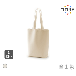 コロリド厚手コットンバッグ(M) ナチュラル