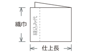 二つ折り曲げ加工イメージ画像