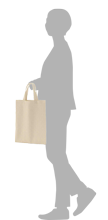 【特価品】A4サイズコットントートバッグのサイズイメージ